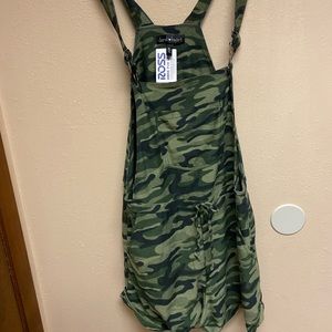 Camo romper overalls